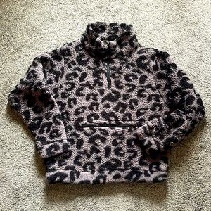 Knox Rose Girls’ Fleecy 1/4 zip pullover